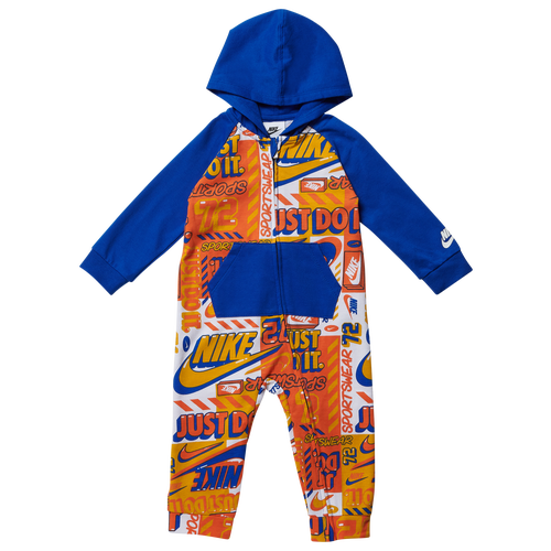 

Boys Infant Nike Nike Cool After School Coverall - Boys' Infant Blue/White Size 12MO