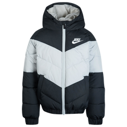 Boys' Preschool - Nike NSW Synthetic Fill HD Jacket - Black/Gray