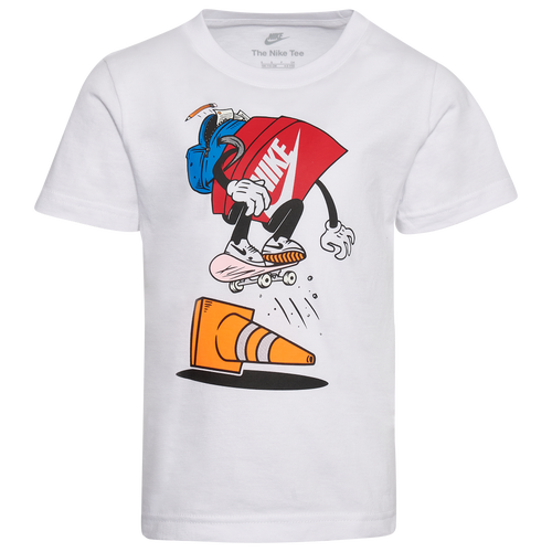 

Boys Preschool Nike Nike Skateboard T-shirt - Boys' Preschool White/Black Size 4