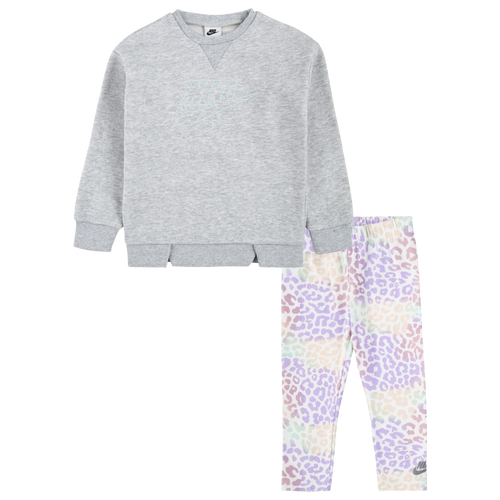 

Girls Nike Nike Fleece Set - Girls' Toddler Sail/Grey Size 2T