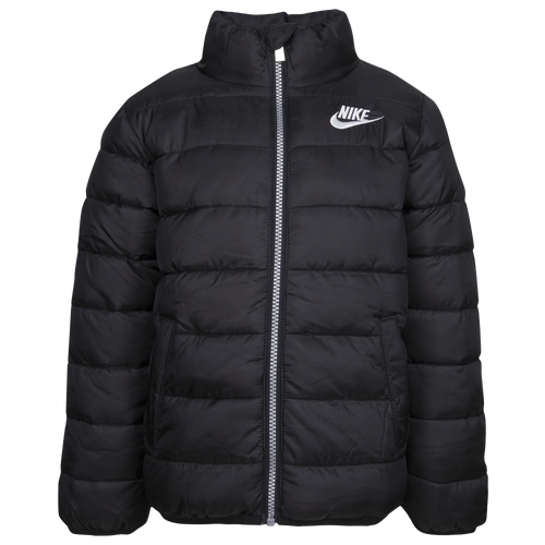 

Boys Preschool Nike Nike Mid Weight Down Puffer - Boys' Preschool Black/White Size 4