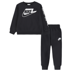 Boys' Toddler - Nike Seasonal Lightweight Fleece Set - White/Black