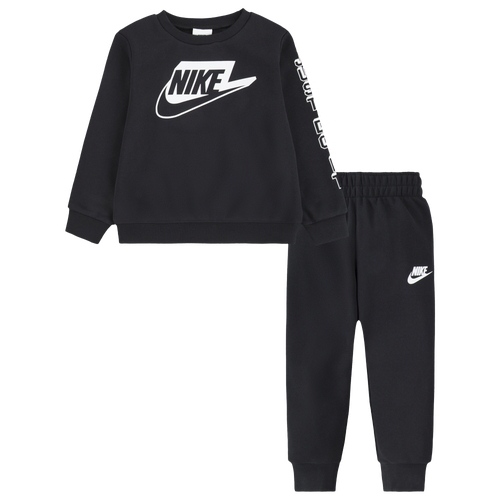 

Boys Nike Nike Seasonal Lightweight Fleece Set - Boys' Toddler Black/White Size 2T