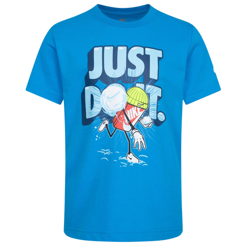 

Nike Cool After School T-Shirt - Boys' Preschool Laser Blue/White Size 6