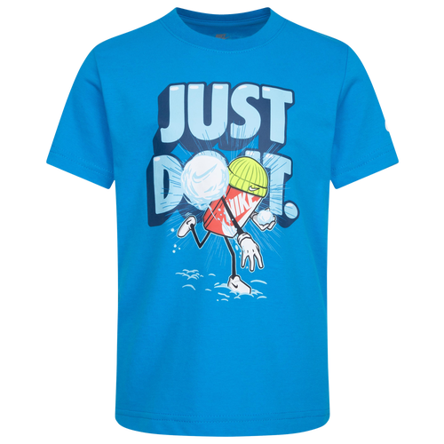 

Nike Boys Nike Cool After School T-Shirt - Boys' Preschool Laser Blue/White Size 6