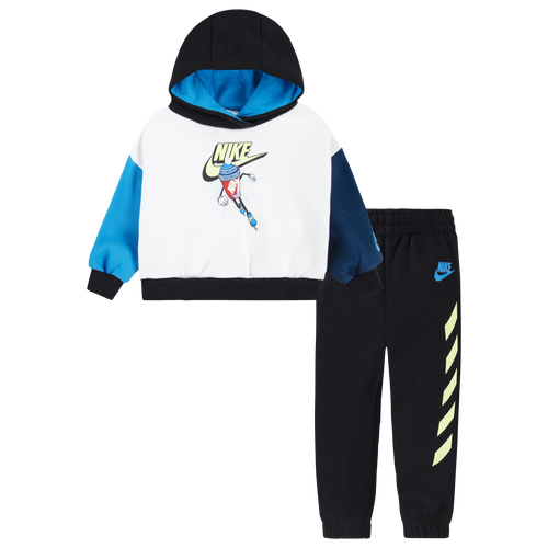 

Boys Infant Nike Nike Fleece Hoodie Set - Boys' Infant Black/Blue Size 12MO