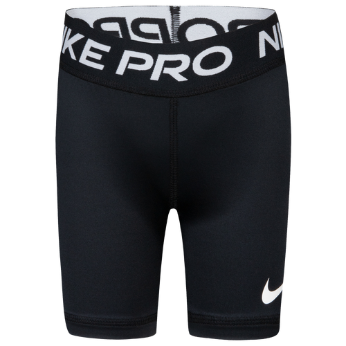 

Nike Girls Nike NP Dri-FIT Shorts - Girls' Grade School Black/White Size 6X