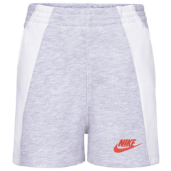 Girls' Preschool - Nike XO Swoosh FT Shorts - Light Smoke Grey