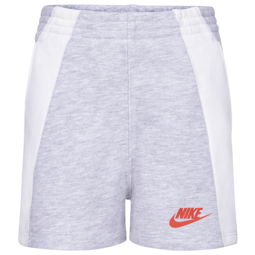 

Girls Preschool Nike Nike XO Swoosh FT Shorts - Girls' Preschool Light Smoke Grey Size 6X