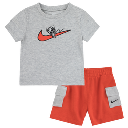 Boys' Infant - Nike Short Set - Grey/Red