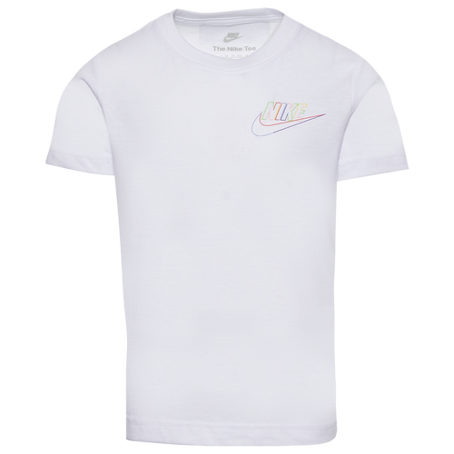 

Nike Boys Nike Club HBR Core Short Sleeve T-Shirt - Boys' Preschool White/Black Size 5