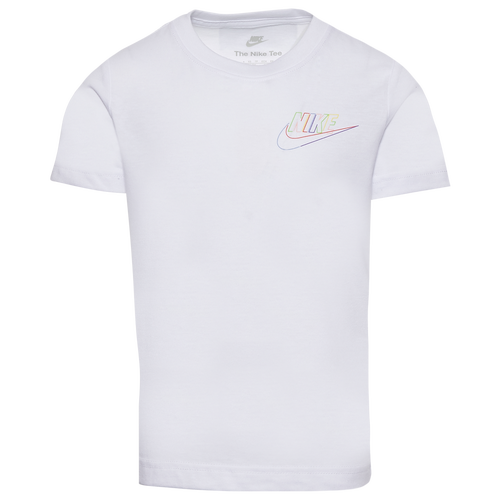 

Nike Boys Nike Club HBR Core Short Sleeve T-Shirt - Boys' Preschool White/Black Size 6