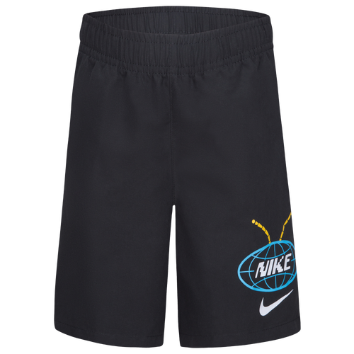 

Boys Preschool Nike Nike Bug Net Woven Shorts - Boys' Preschool Black/White Size 7