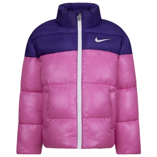 

Girls Preschool Nike Nike Colorblock Puffer Jacket - Girls' Preschool Playful Pink/Pink Size 6X