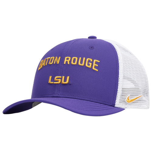 

Nike Mens Nike LSU Rise Trucker Home Cap - Mens Purple/White Size One Size