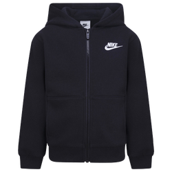 Boys' Preschool - Nike NSW Club Fleece LBR Full-Zip - Black/Black