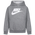 Nike NSW Club HBR Pullover Hoodie - Boys' Preschool White/Dark Grey Heather