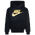 Nike NSW Club HBR Pullover Hoodie - Boys' Preschool Metallic Gold/Black