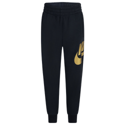 Boys' Preschool - Nike Club HBR Joggers - Black/Metallic Gold