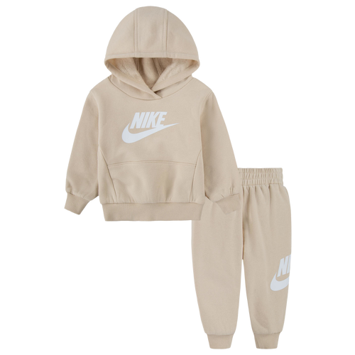 BOYS - Nike Club Fleece Set - Sanddrift/White