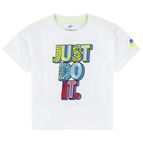 

Boys Nike Nike Just Do It Sole T-Shirt - Boys' Toddler White/White Size 4T