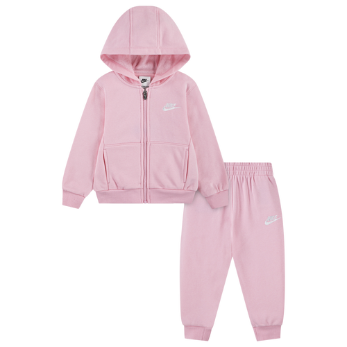 Nike Girls   Nsw Club Fleece T-shirt Set In Pink