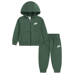 Boys' Preschool - Nike NSW LBR Club Fleece Full-Zip Set - Fir/Fir