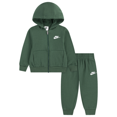 Nike Boys Preschool   Nsw Lbr Club Fleece Full-zip Set In Green