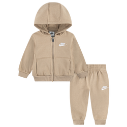 Boys' Infant - Nike LBR Club Full-Zip Set - White/Hemp