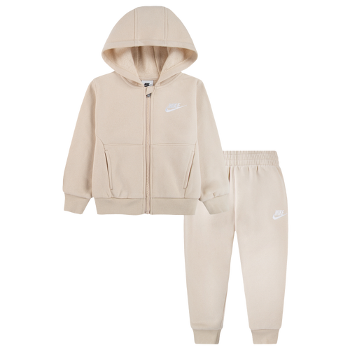 

Boys Nike Nike NSW LBR Club Fleece Full Zip Set - Boys' Toddler White/Sanddrift Size 2T