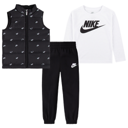 Boys' Toddler - Nike NSW Futura AOP Vest Set - Black/White