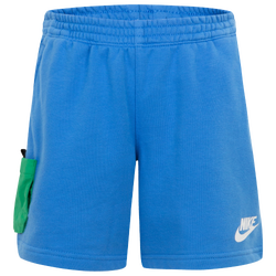 Boys' Preschool - Nike NSW FT Shorts - Blue/Light Photo Blue