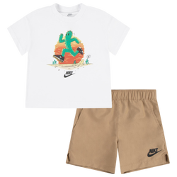 Boys' Toddler - Nike Grow For It Shorts Set - Sanddrift/Brown