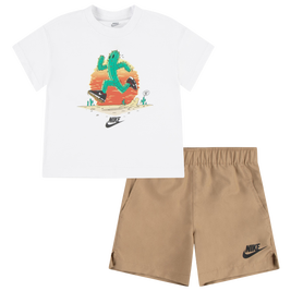 お歳暮 時期 T-Shirt Boxy Nike & Locker Foot Kids | Set Shorts ウェア