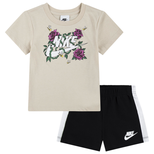 

Boys Nike Nike Boxy T-Shirt & Shorts Set - Boys' Toddler Black/Black Size 2T