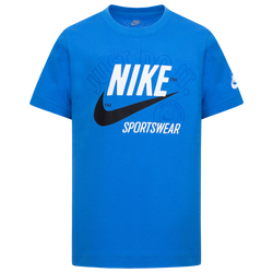 Boys' Preschool - Nike Retro Sportswear Short Sleeve T-Shirt - Light Photo Blue/Blue