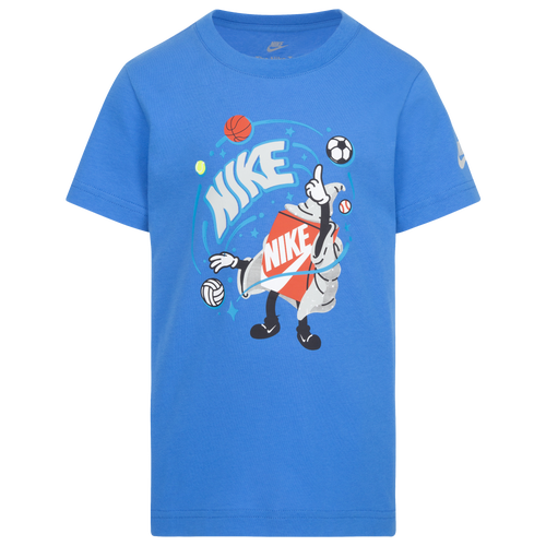 

Boys Preschool Nike Nike Magic Boxy Short Sleeve T-Shirt - Boys' Preschool Blue/Light Photo Blue Size 6