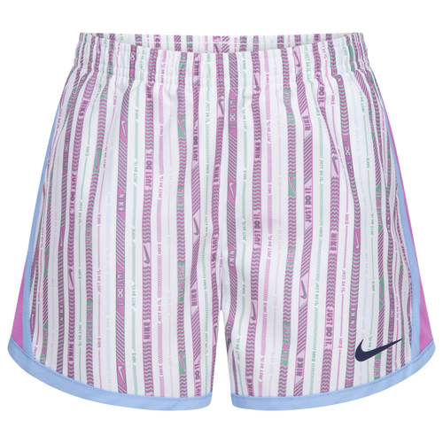 

Girls Preschool Nike Nike Happy Camper Tempo Shorts - Girls' Preschool White/Pink Size 6