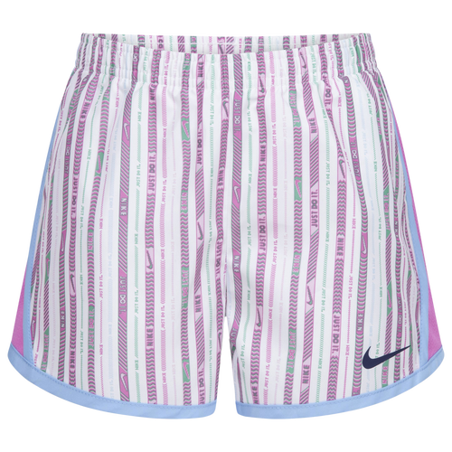 

Nike Girls Nike Happy Camper Tempo Shorts - Girls' Preschool White/Pink Size 4