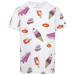 Boys' Preschool - Nike Sole Food Print Basic Short Sleeve T-Shirt - Multi/White