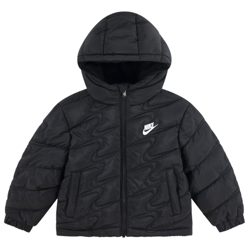 

Boys Preschool Nike Nike Swoosh Quilt Puffer Jacket - Boys' Preschool Black Size 4