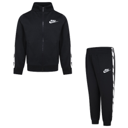 Boys' Preschool - Nike Full-Zip Set With Logo Taping - Black