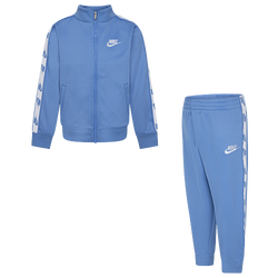 Boys' Preschool - Nike Full-Zip Set With Logo Taping - Blue Beyond