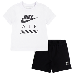 Boys' Toddler - Nike NSW Air SS Short Set - Black/White
