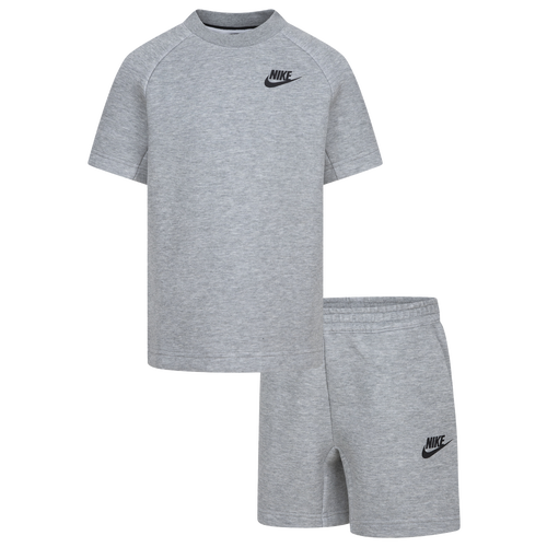 Nike Tech Fleece T-Shirt And Shorts Set - Nike Grey Heather