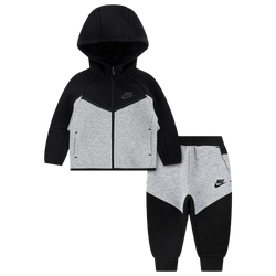 Boys' Infant - Nike LBR Club Full-Zip Set - Black/Grey