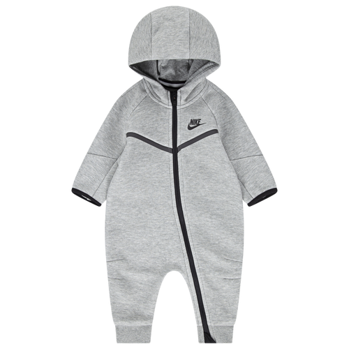 Nike Tech Fleece Coverall - Boys' Infant Shoes Dark Grey Heather Size 3MO