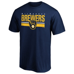 Men's - Fanatics Brewers Logo End Game T-Shirt - Navy