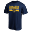 Fanatics Brewers Logo End Game T-Shirt - Men's Navy
