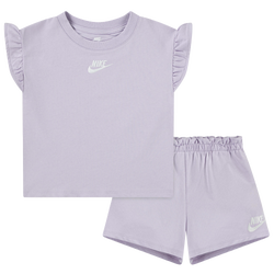 Girls' Preschool - Nike Baby French Terry Shorts Set - White/Doll